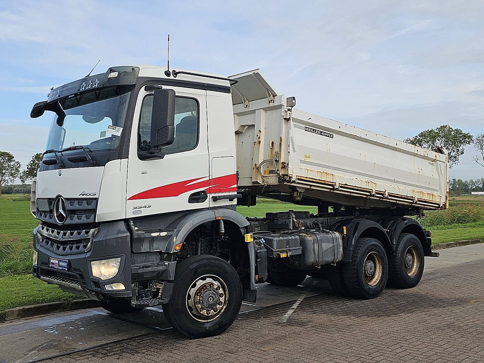 MERCEDES-BENZ AROCS 3343 6x6, Automaat, Euro 6, Wit, Mercedes-Benz