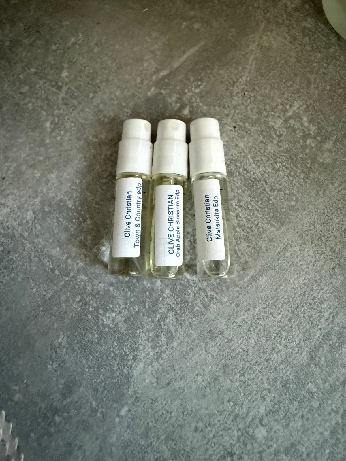 Clive Christian Parfum Samples - 3 stuks, Ophalen of Verzenden, Zo goed als nieuw
