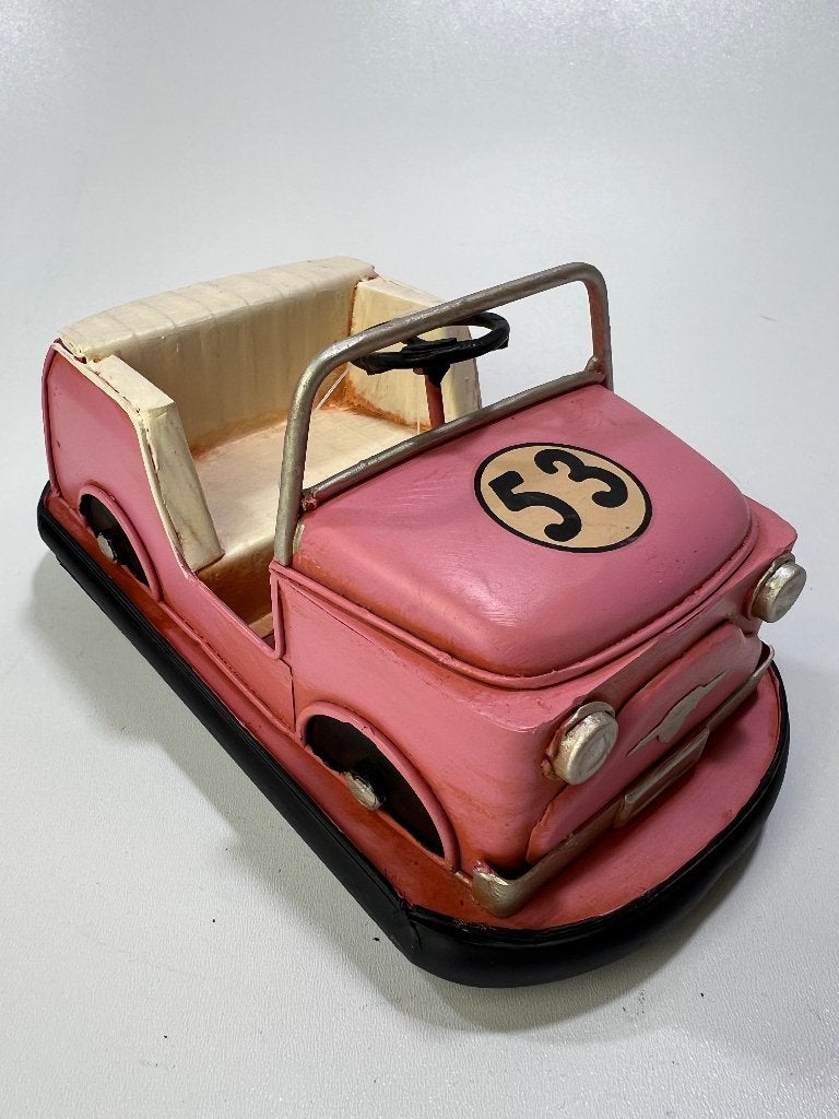 Retro botsauto in het licht roze, Vintage, Nieuw, Roze, Ophalen of Verzenden