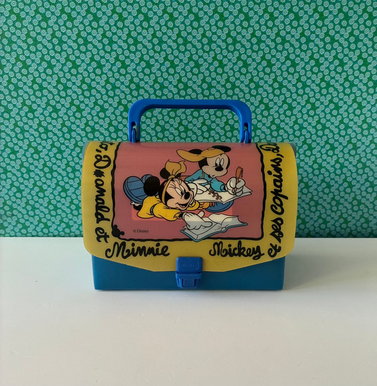 Vintage Disney lunchbox koffertje, Gebruikt, Overige figuren, Ophalen of Verzenden, Nvt