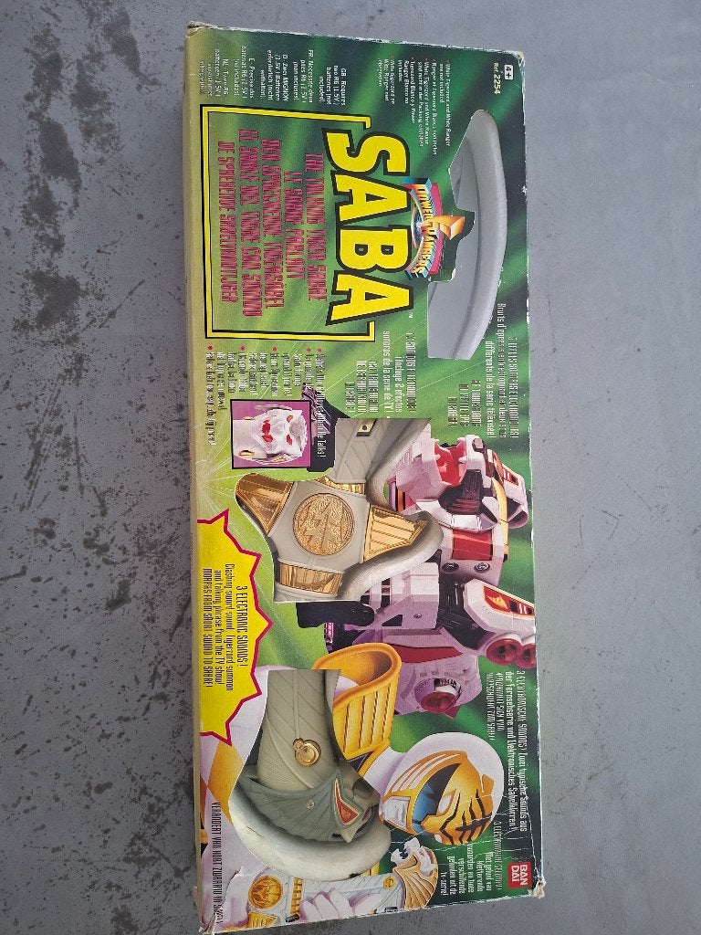 Saba zwaard Power Rangers, Ophalen, Gebruikt