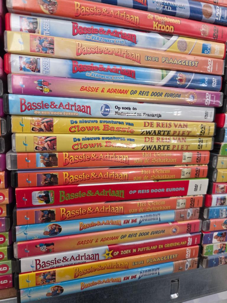 Bassie en Adriaan - Grote verzameling dvd's, Alle leeftijden, Ophalen of Verzenden, Zo goed als nieuw
