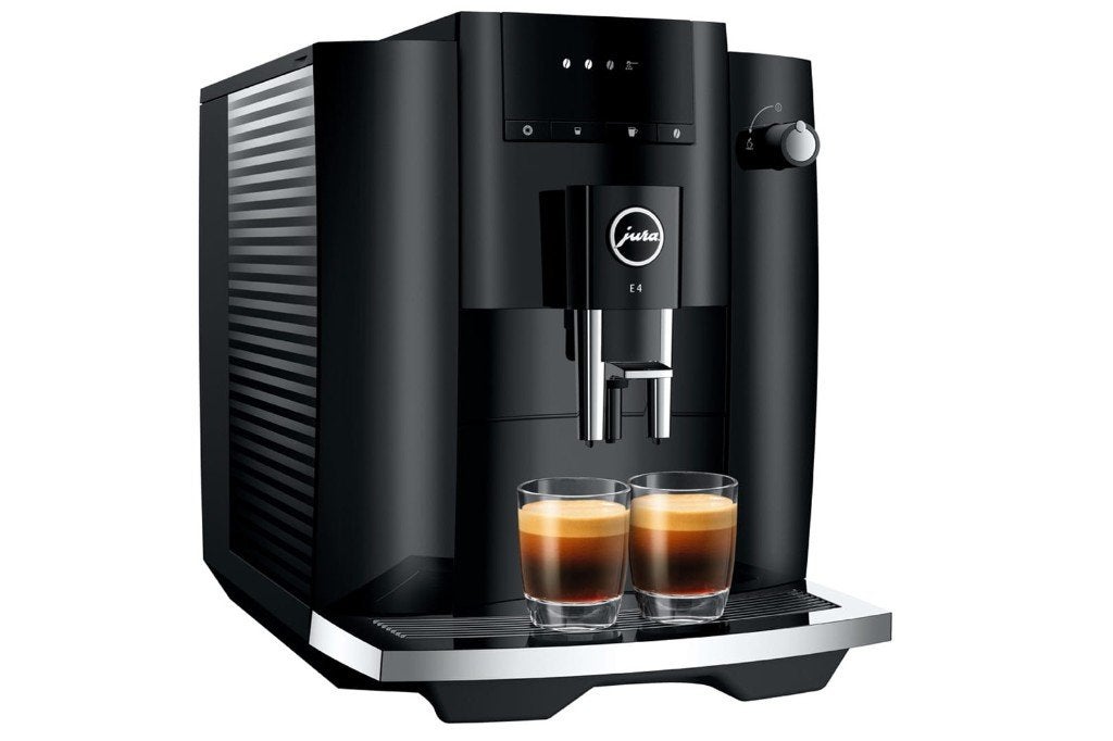 JURA E4 Piano Black Koffiemachine - NIEUW in doos, Witgoed en Apparatuur, Koffiezetapparaten, Afneembaar waterreservoir, 10 kopjes of meer