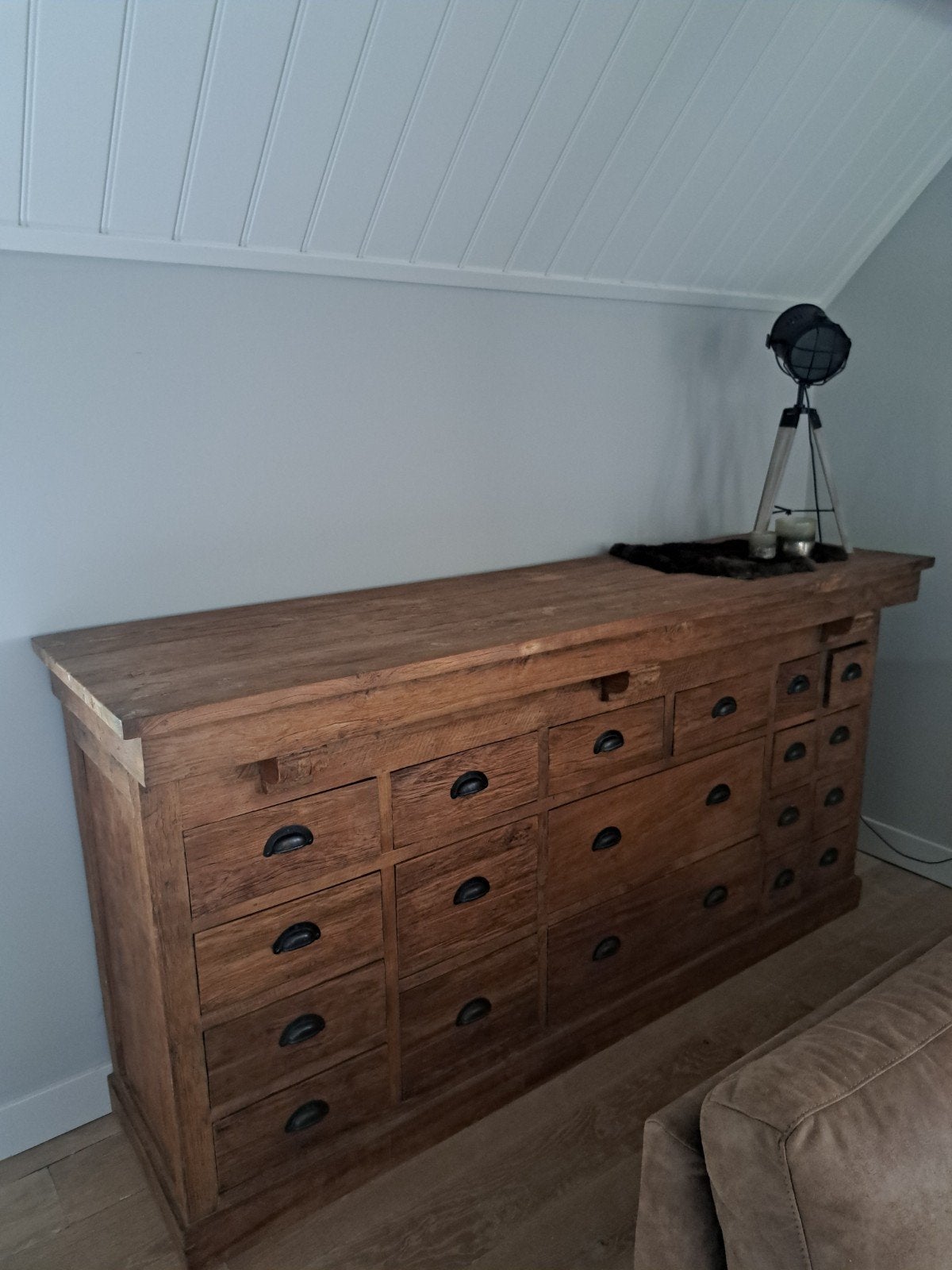 Robuust Teakhouten Dressoir - AnTeak, Ophalen, Gebruikt, Teakhout, Boho, Landelijk