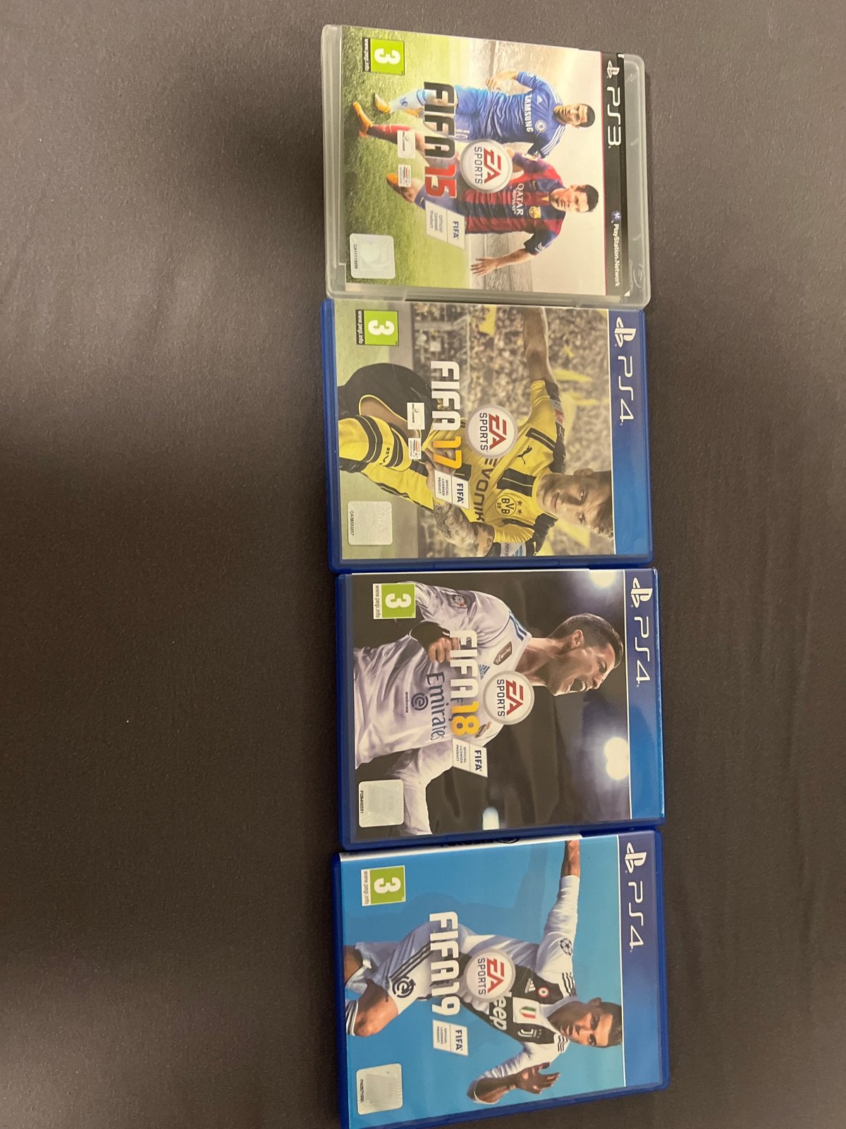 FIFA Games Collectie: FIFA 15, 17, 18, 19 (PS3/PS4), Gebruikt, Eén computer, Ophalen of Verzenden, Sport