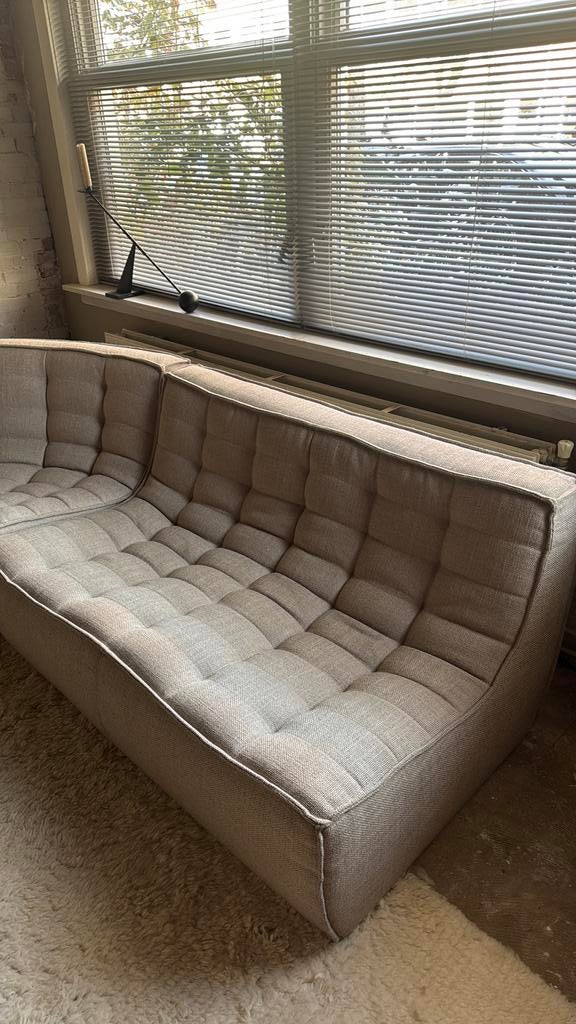 2 persoonsbank Ethnicraft x2, Ophalen, Gebruikt, 150 tot 200 cm, Tweepersoons