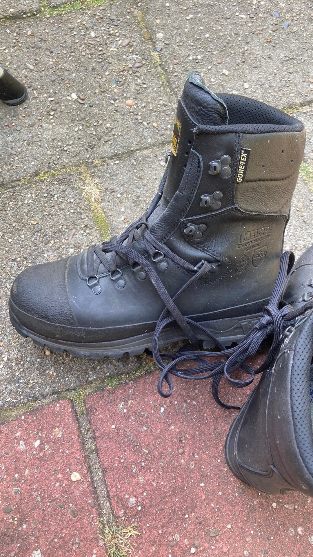 Veiligheidslaarzen., Sport en Fitness, Bergsport en Wandelen, Ophalen, Zo goed als nieuw, Schoenen