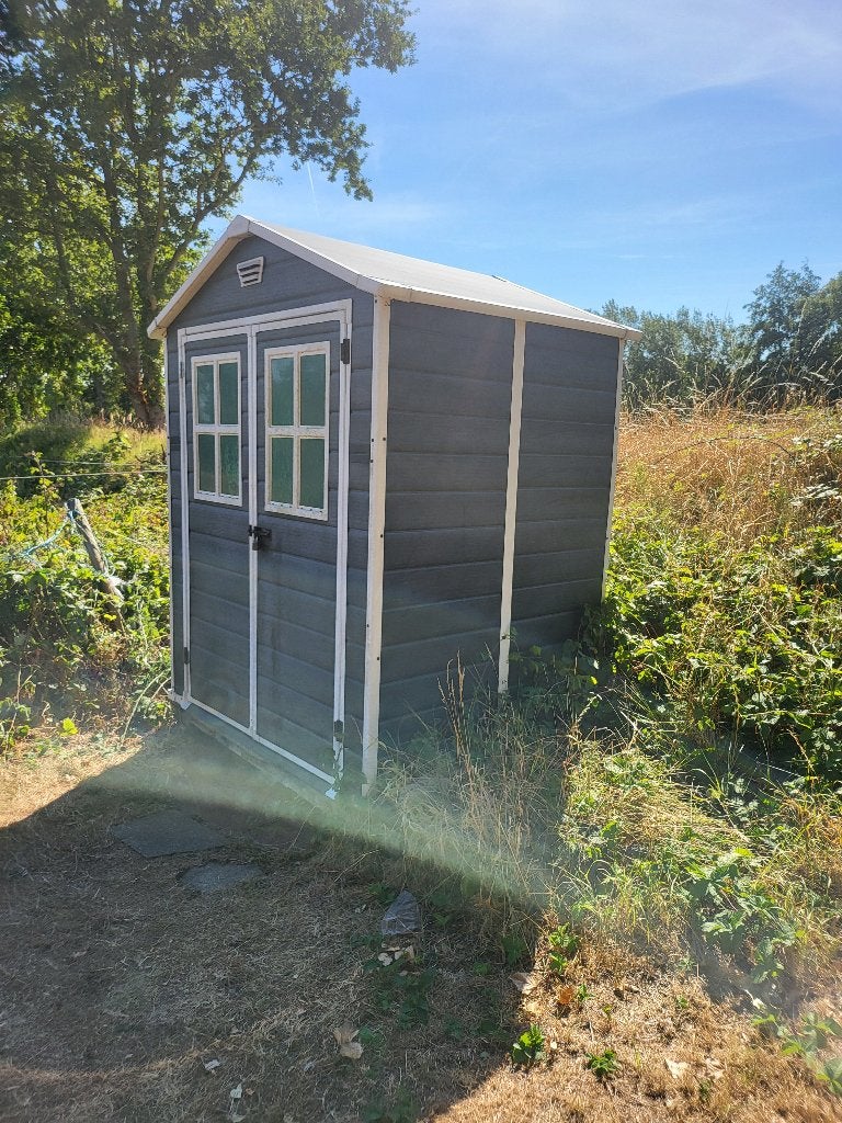 Keter Manor 65 tuinhuis, Kunststof, Gebruikt, Tuinhuis, Minder dan 200 cm