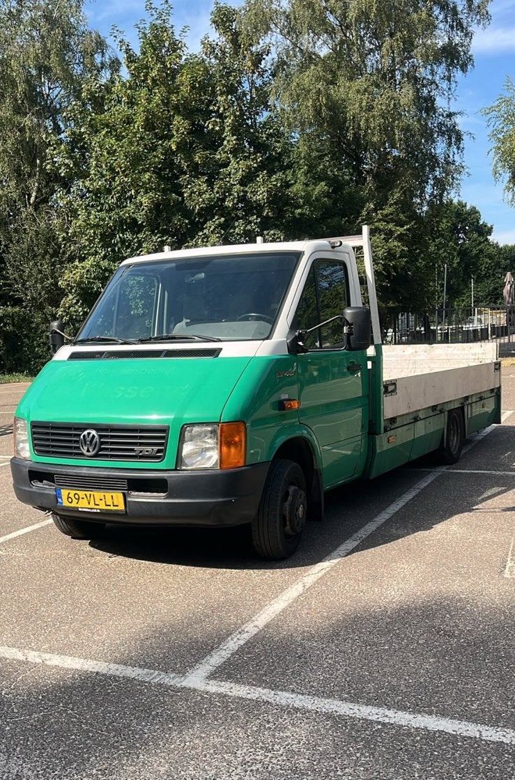 Volkswagen LT openlaadbak luchtvering rijbewijsB apk✅ teruil, Auto's, Zwart, Volkswagen, Origineel Nederlands, Te koop