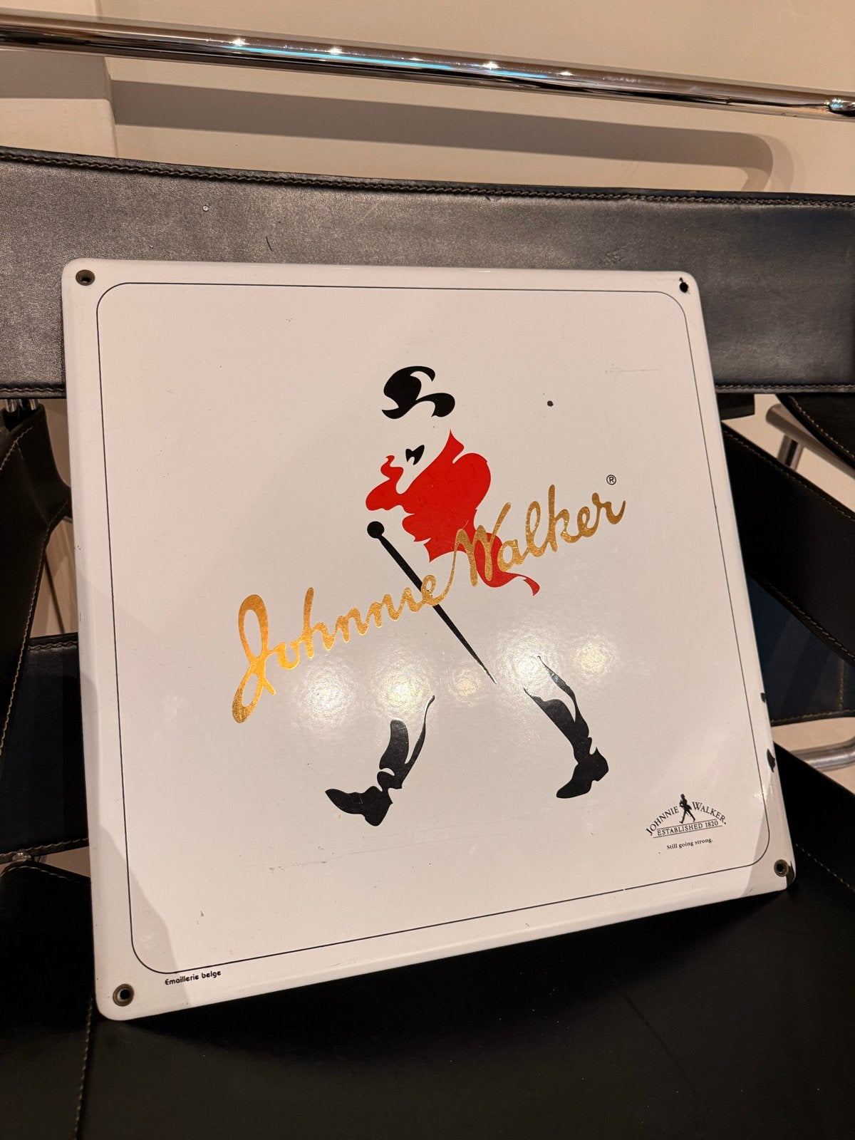 Limited edition Johnnie Walker Emaille Reclamebord, Ophalen of Verzenden