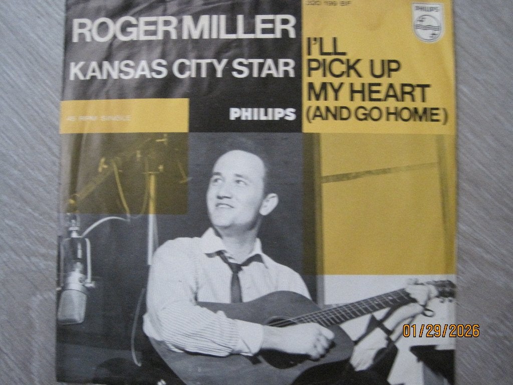 Roger Miller  -  Kansas city star, Fotohoes, 7 inch, Ophalen of Verzenden, Zo goed als nieuw