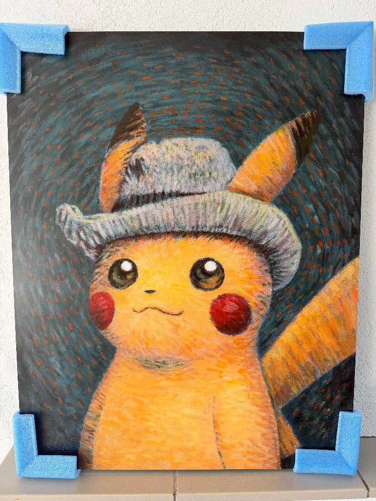 Pokémon x Van Gogh - Pikachu Print, Hobby en Vrije tijd, Verzamelkaartspellen | Pokémon, Ophalen of Verzenden, Nieuw, Foil