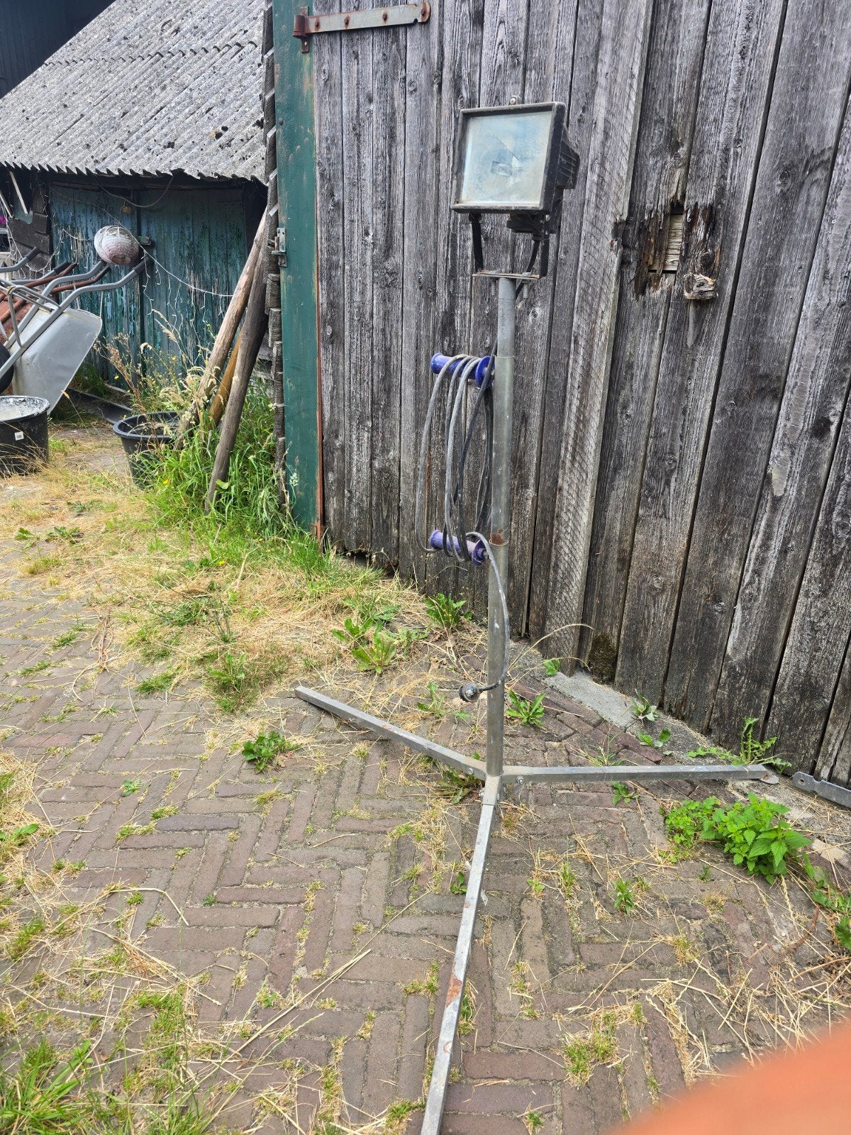 Bouwlamp in hoogte verstelbaar, Doe-het-zelf en Verbouw, Bouwverlichting, Ophalen