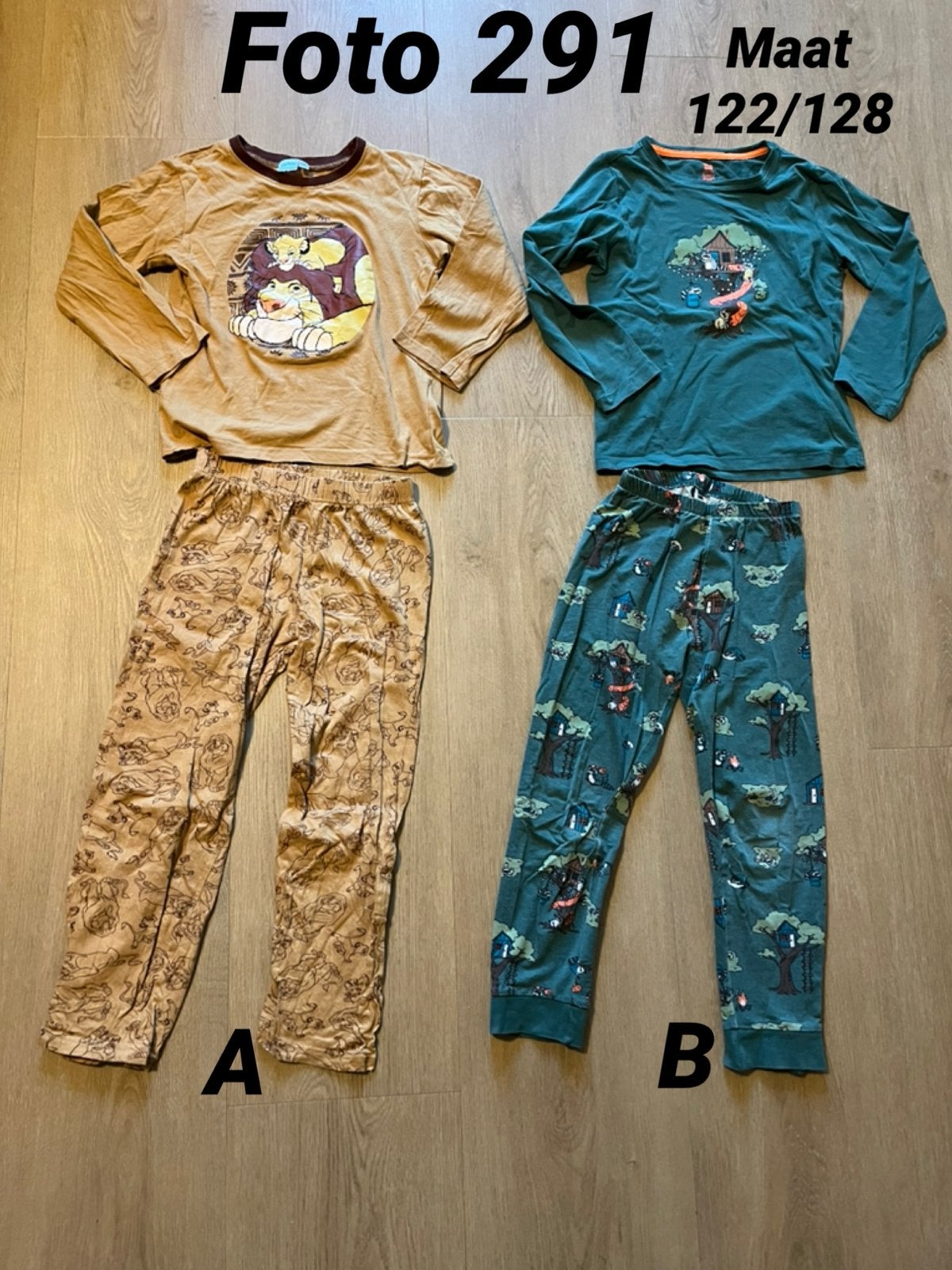 Pyjama jongen lion king en hema maat 122 / 128 *foto 291*, Ophalen of Verzenden, Zo goed als nieuw, Jongen, Nacht- of Onderkleding