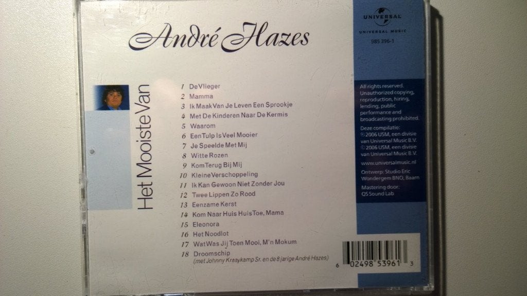 André Hazes - Het Mooiste Van, Ophalen of Verzenden, Zo goed als nieuw, Levenslied of Smartlap