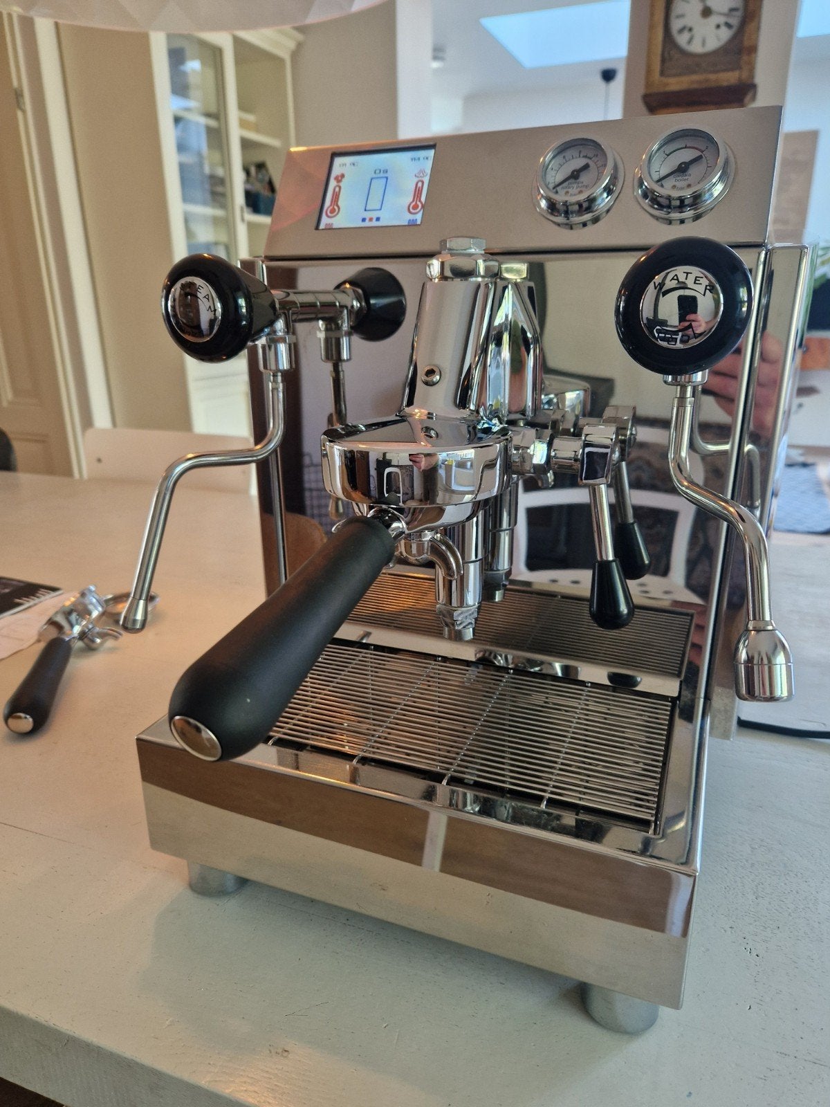 Izzo Alex Duetto EVO Espressomachine - Zo goed als nieuw, Espresso apparaat, Koffiebonen, Zo goed als nieuw, 2 tot 4 kopjes