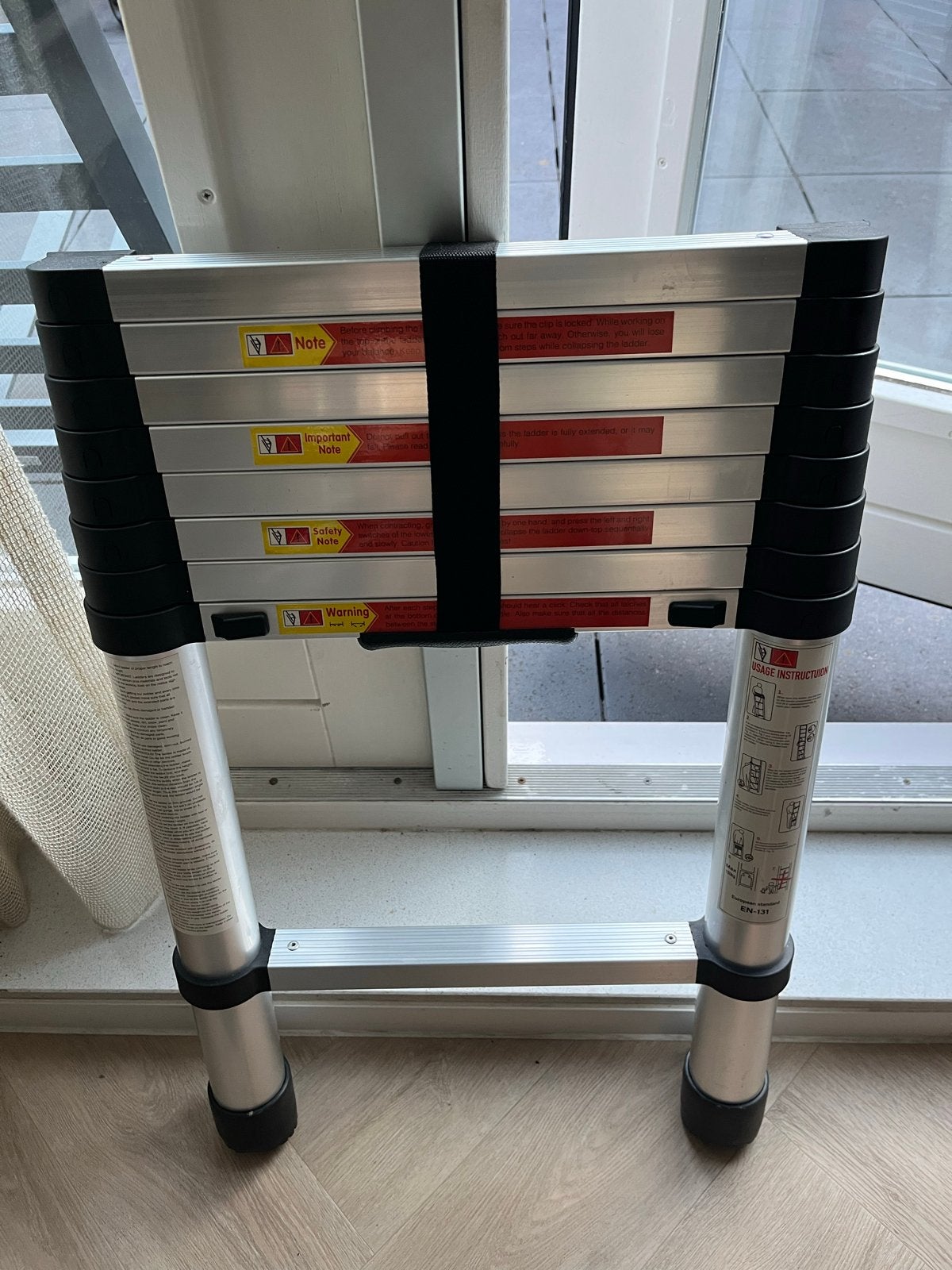 Compacte uitschuifbare ladder - ideaal voor thuisgebruik, Ophalen, Gebruikt, Ladder, Opvouwbaar of Inschuifbaar
