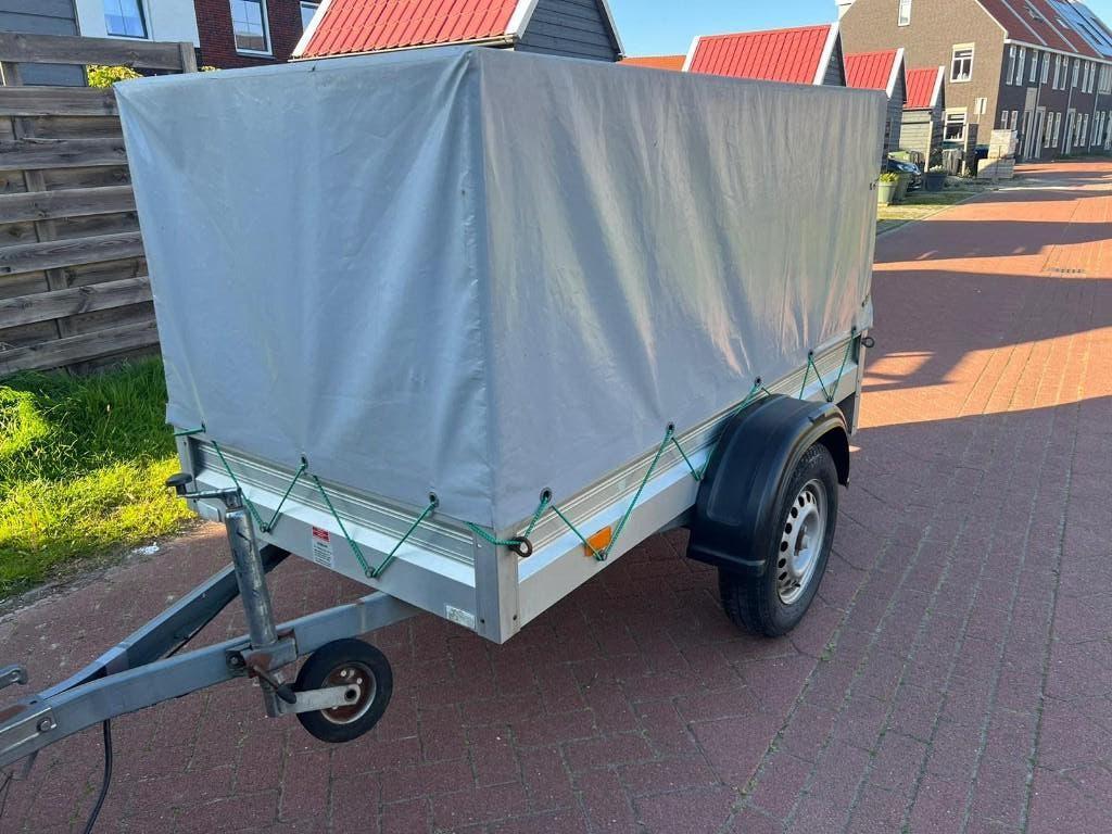 Humbaur Aluminium huif aanhanger in zeer goede staat !!, Auto diversen, Verzenden, Zo goed als nieuw