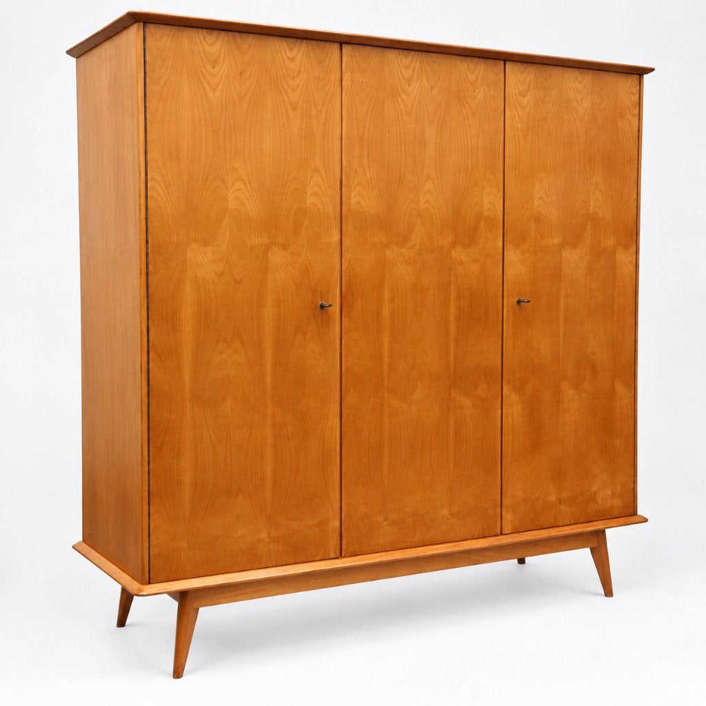 Vintage design kledingkast jaren '60 '70 retro, Gebruikt, 100 tot 150 cm, Verzenden, 150 tot 200 cm
