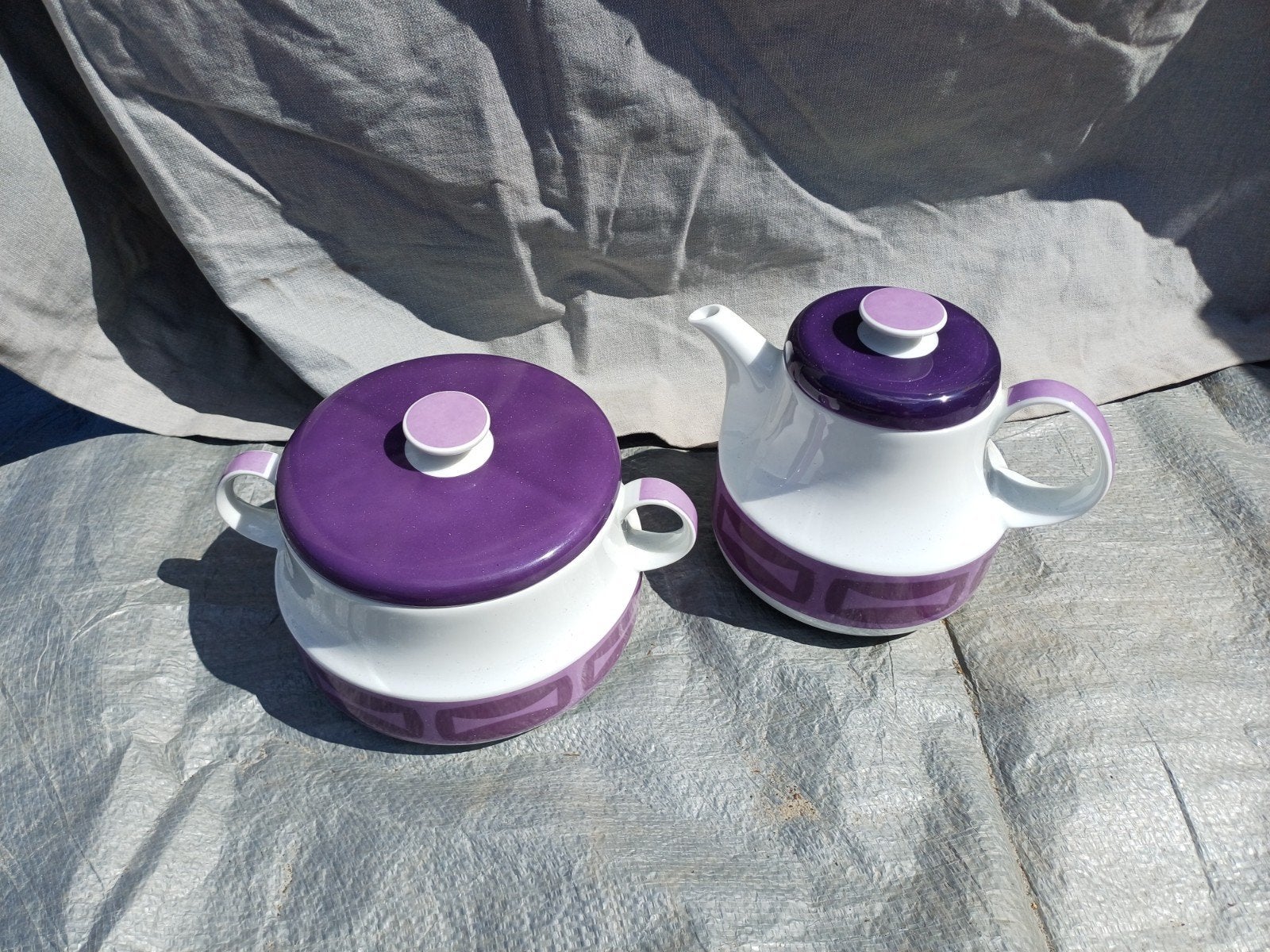 Schönwald Koffiepot en Soepterrine Jaren '70 - Paars Design, Ophalen of Verzenden, Huis en Inrichting