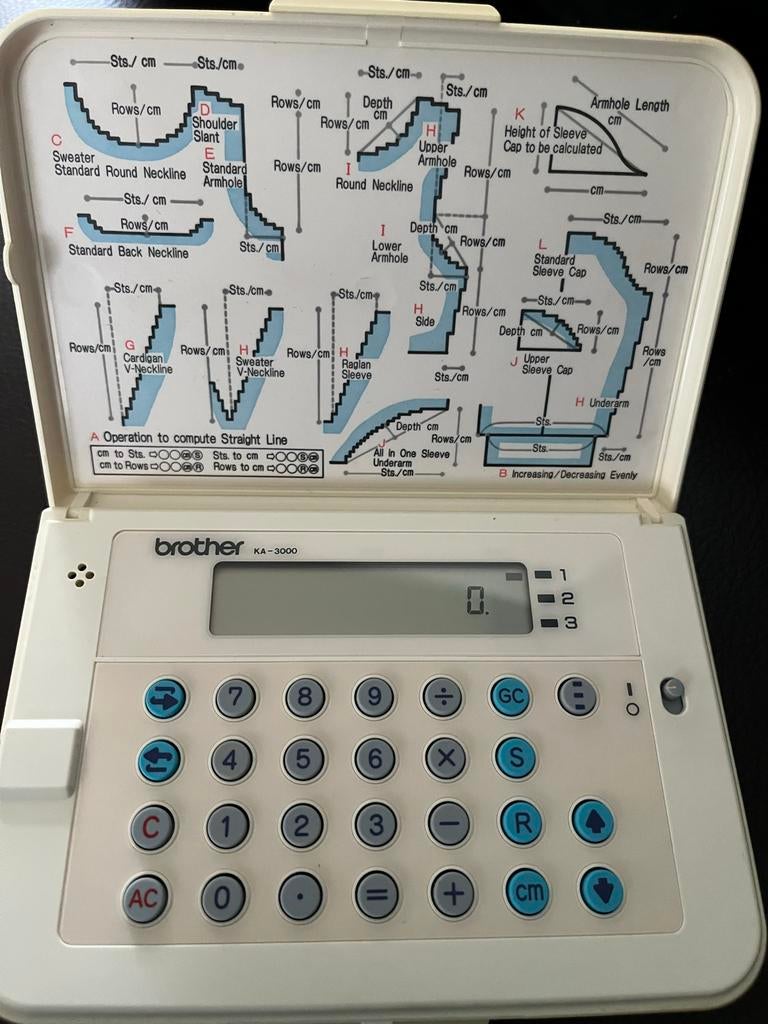 Brother Brei Calculator KA-3000 - Breimachine Hulp, Ophalen of Verzenden, Zo goed als nieuw, Breien, Overige typen