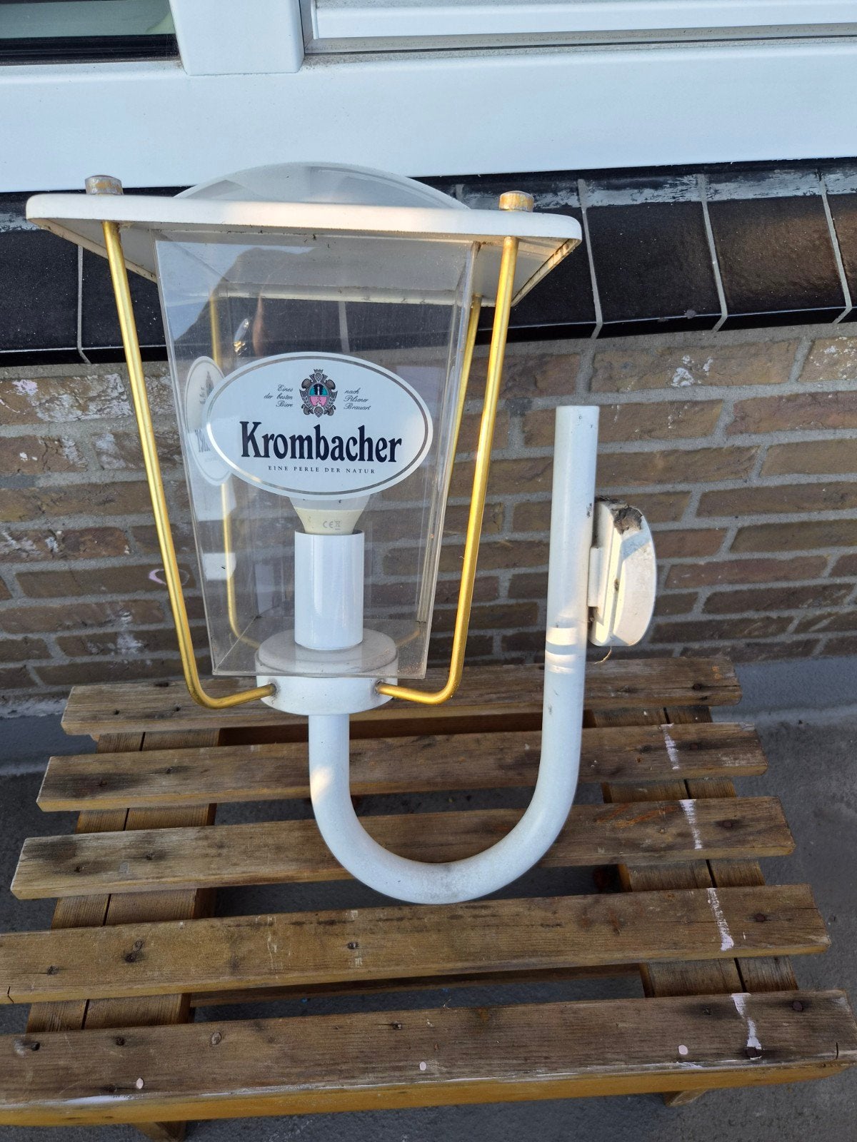 Krombacher Lamp / Bier Cafe lamp bar, Ophalen of Verzenden, Gebruikt, Lichtbak of (neon) lamp