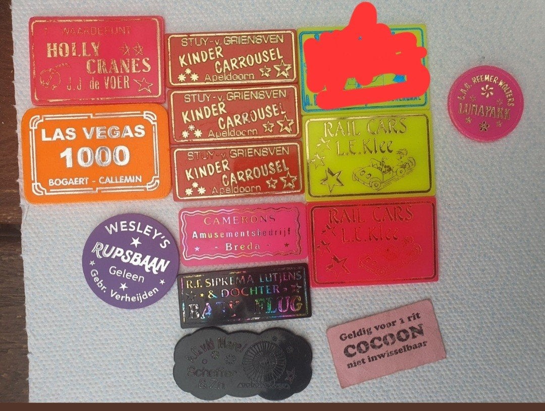 11 verschillende kermis penningen liefst ruilen, Postzegels en Munten, Penningen en Medailles, Ophalen of Verzenden, Overige materialen