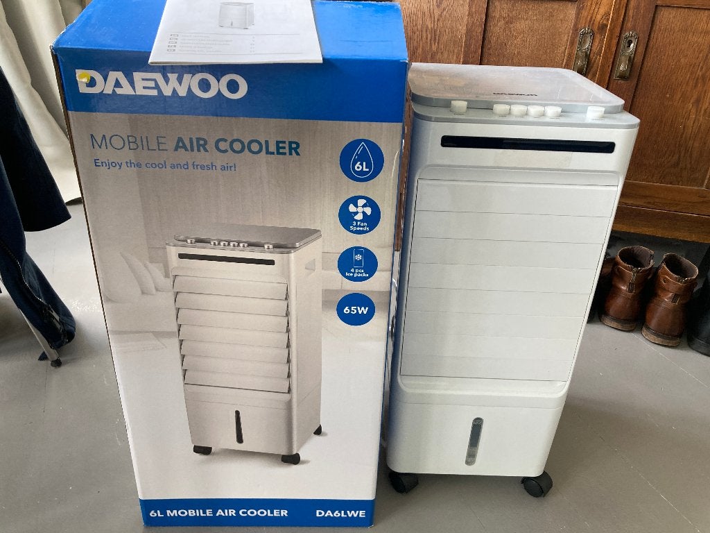 Daewoo aircooler / Ventilator -  3 snelheden, Ophalen of Verzenden, Zo goed als nieuw, Torenventilator