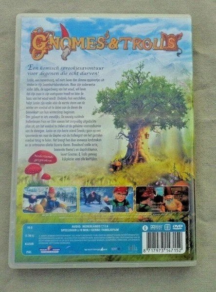 Gnomes & Trolls dvd Nederlands gesproken familiefilm, Verzenden, Zo goed als nieuw, Dier