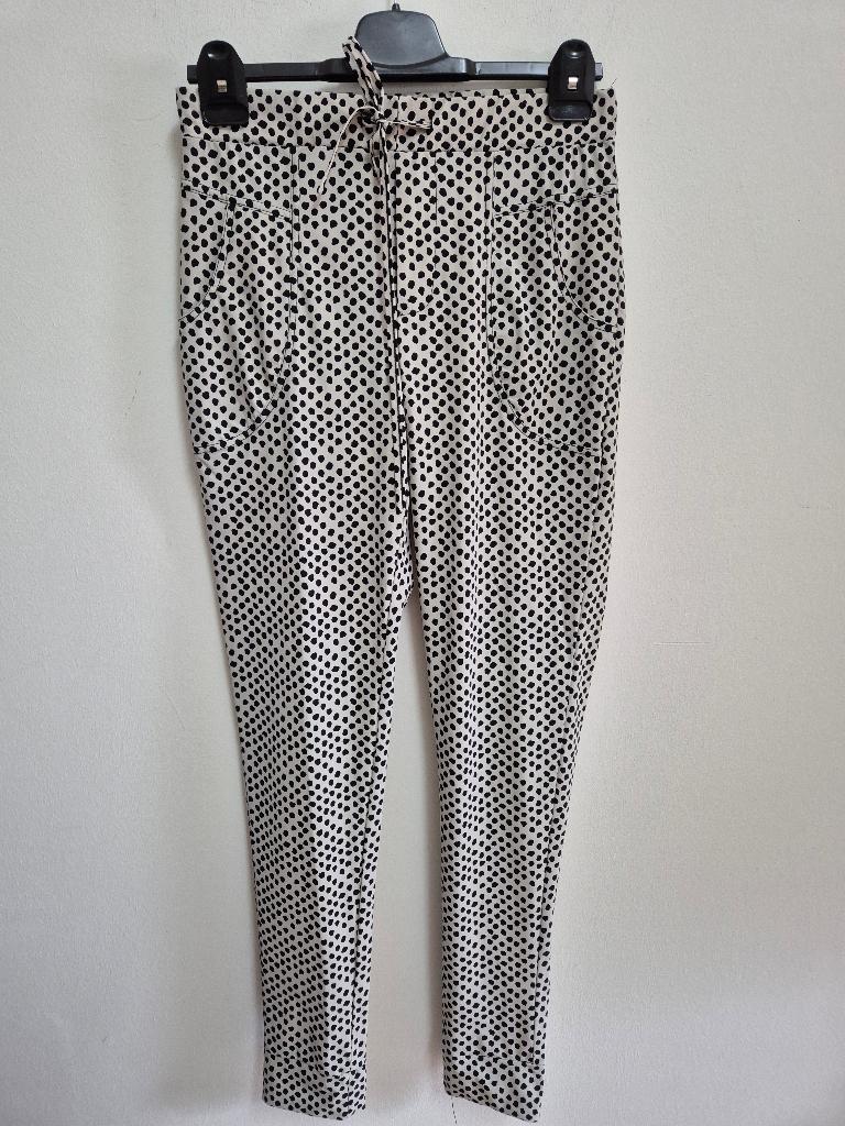 Br37 - Zwart-cremekleurige G-Maxx broek maat M (1), Ophalen of Verzenden, Zo goed als nieuw, Zwart, Lang