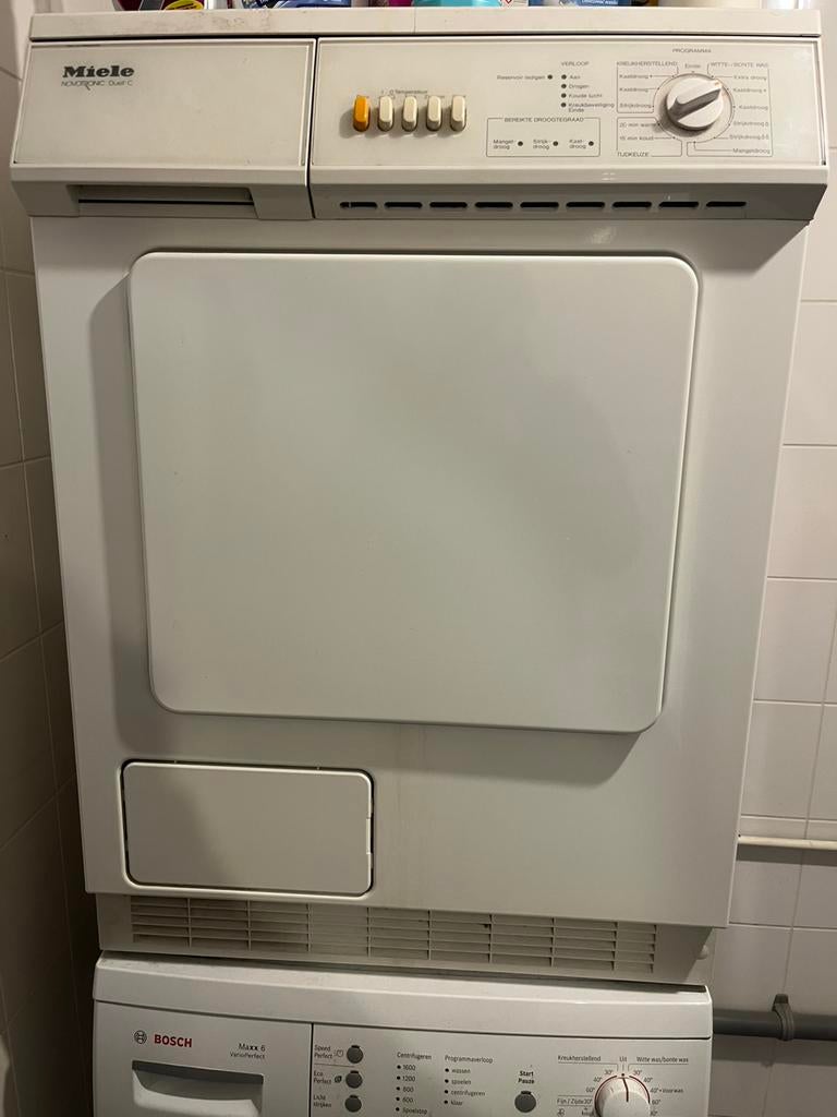 Miele droger & bosch wasmachine, Ophalen, Gebruikt, Condens