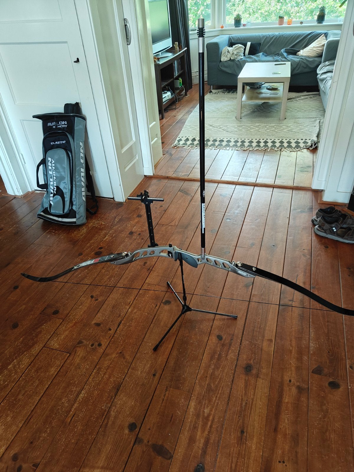 Linkshandige recurve handboog set, Ophalen, Zo goed als nieuw, Recurveboog