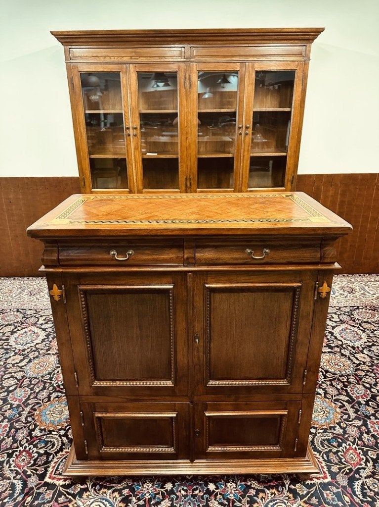 Klassiek Engelse Dressoir met Inlegwerk, Ophalen of Verzenden