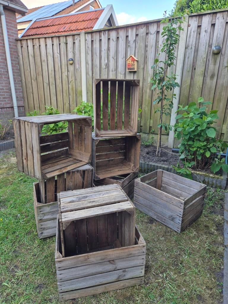 9 fruitkisten, Tuin en Terras, Bergingen en Tuinkasten, Ophalen of Verzenden, Hout, Overige typen