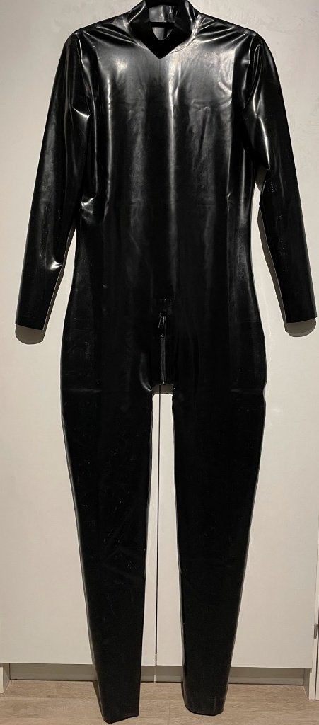 Latex catsuit met rits aan achterzijde, unisex, EJL, Verzenden, Nieuw