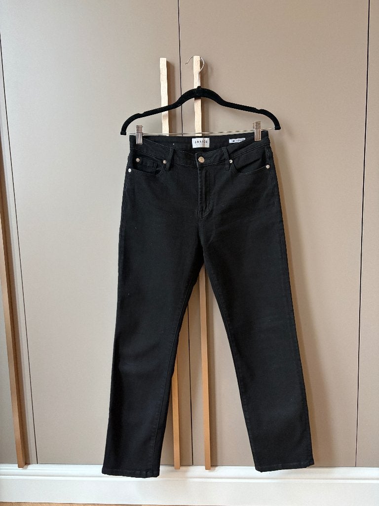 Janice zwarte The Cooper jeans. Maat 29, Kleding | Dames, Janice, Verzenden, Zwart, Zo goed als nieuw