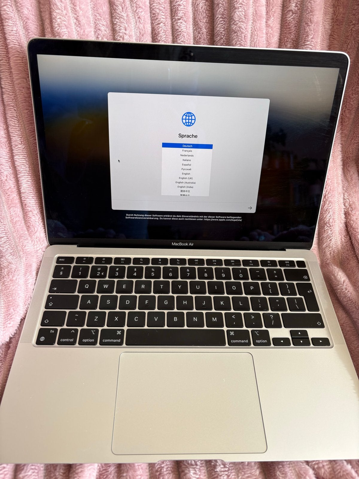 MacBook Air M1 2020 - Zo goed als nieuw, Computers en Software, Ophalen, Qwerty, 8 GB, 13 inch