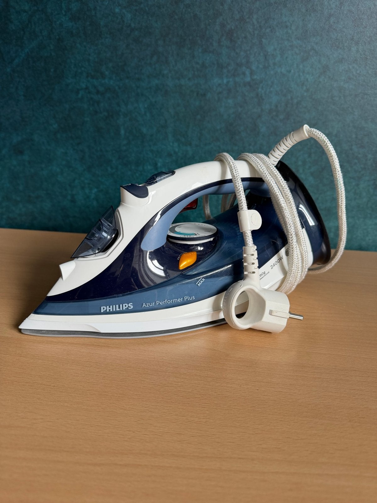 Philips Azur Performer Plus Strijkijzer 2400W, Witgoed en Apparatuur, Ophalen of Verzenden, Gebruikt, Strijkijzer met snoer