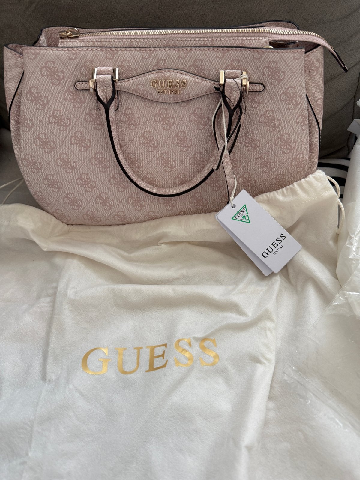 Guess Katya Handtas - Nieuw met labels, Ophalen of Verzenden, Nieuw, Roze, Handtas