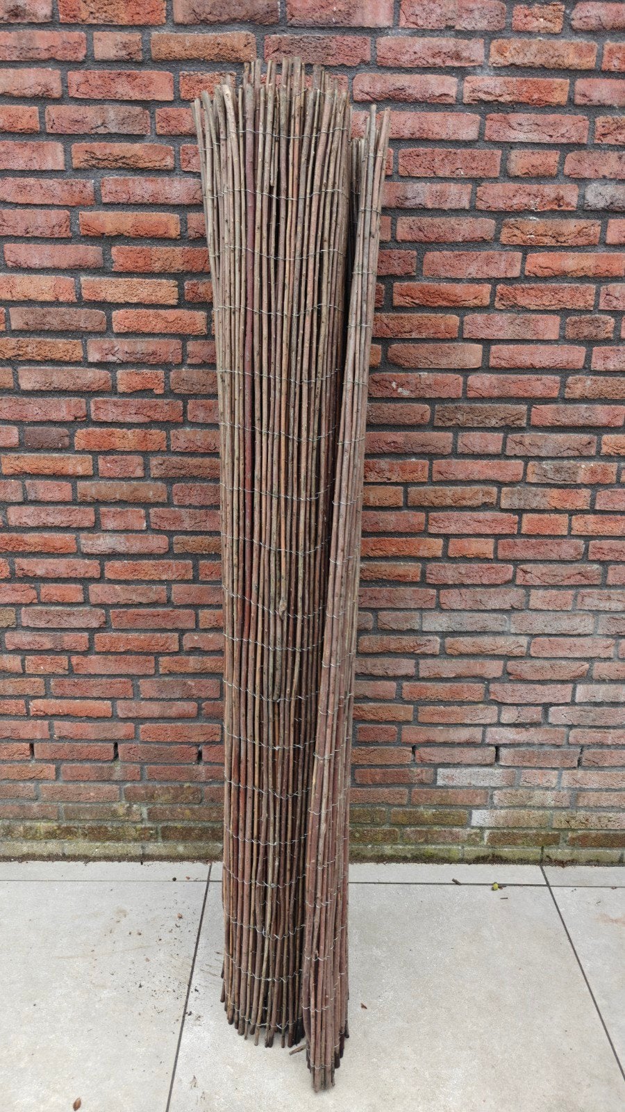 Wilgentenen schuttingrol - Natuurlijke tuinafscheiding, Ophalen, 3 tot 6 meter, Hout, 1 tot 2 meter
