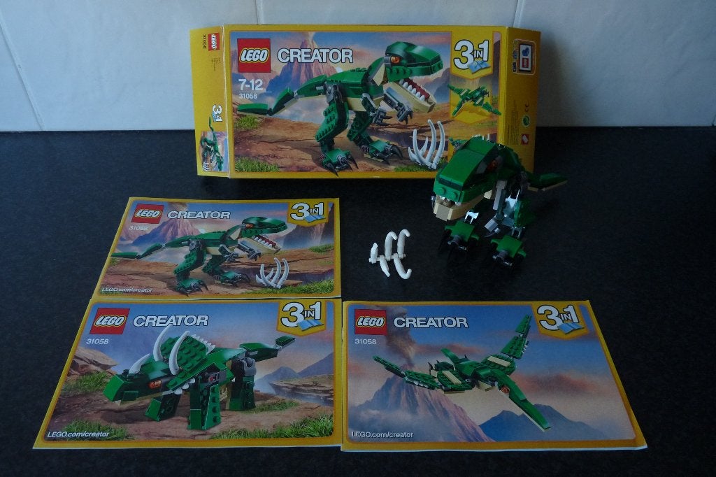 als nieuw Lego Creator 31058 Machtige dinosaurussen incl doo, Compleet, Lego, Ophalen of Verzenden, Zo goed als nieuw
