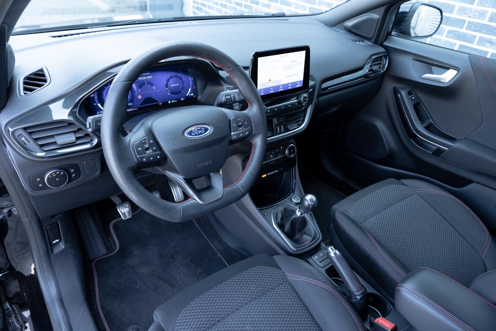 Ford Puma 1.0 EcoBoost Hybrid 155 ST-Line | Navigatie | Appl, Auto's, Leder en Stof, Bedrijf, 3 cilinders, 1100 kg