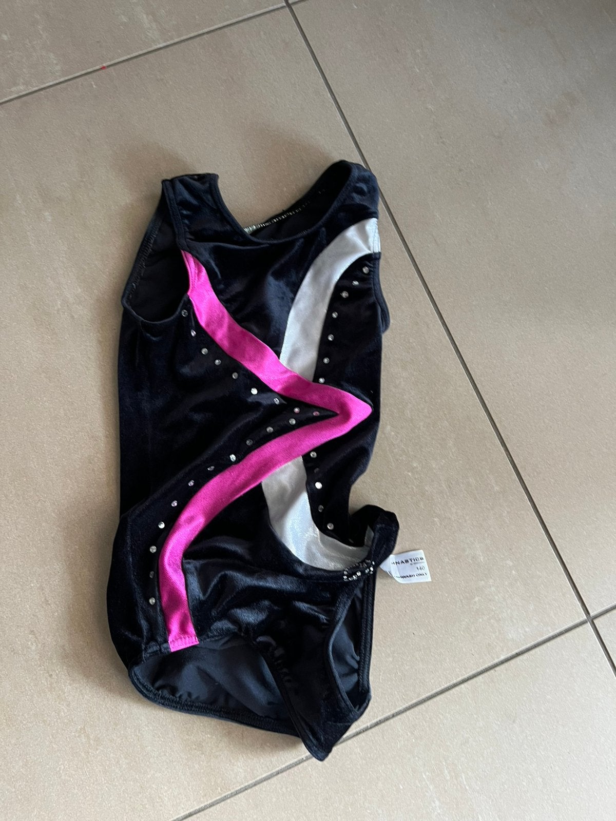 Turnpakje maat 140, Ophalen, Gebruikt, Zwart, Kindermaat 122 t/m 140