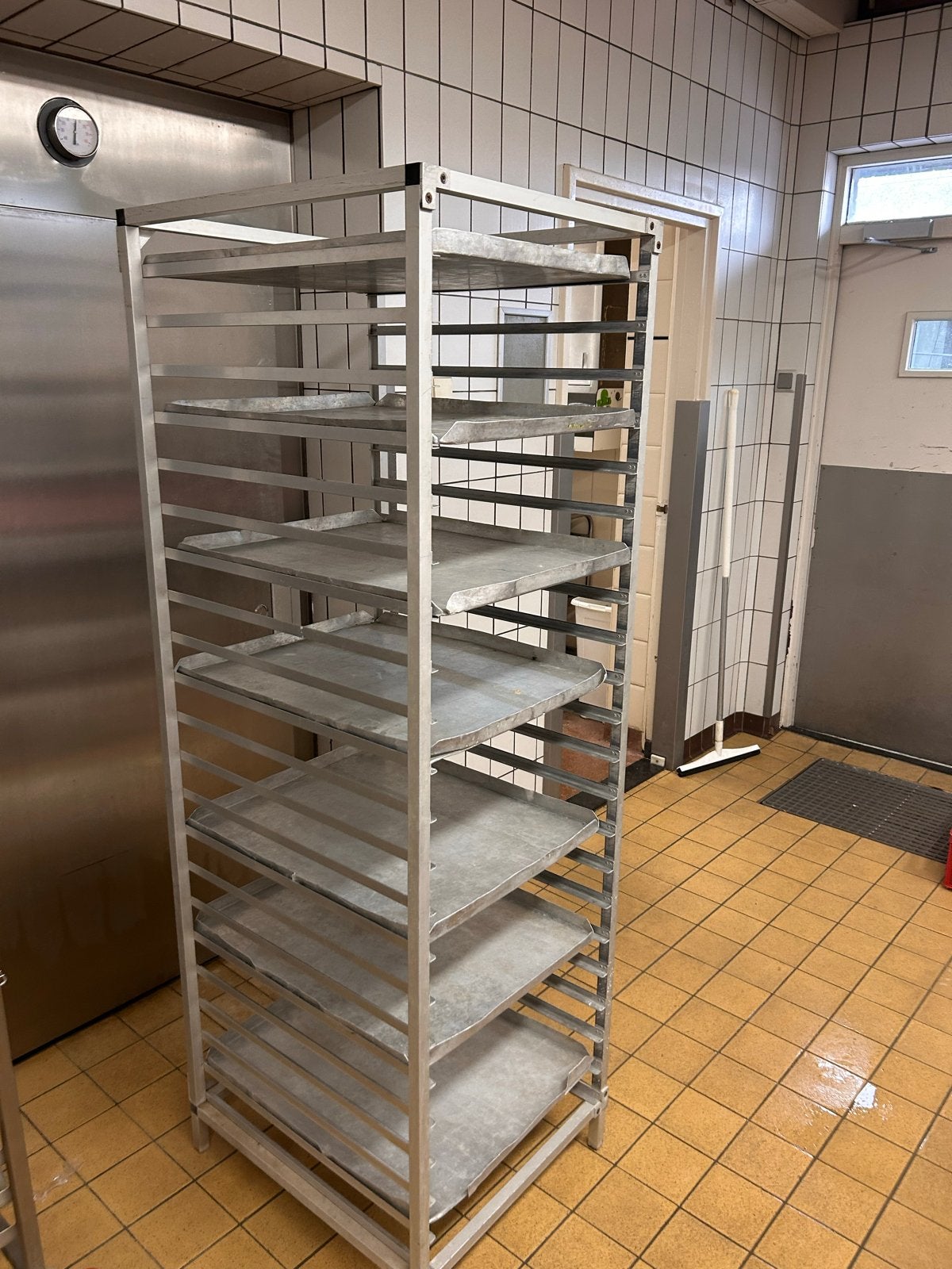 Aluminium bakkerijrek met of opslag koeling slagerij, Ophalen of Verzenden