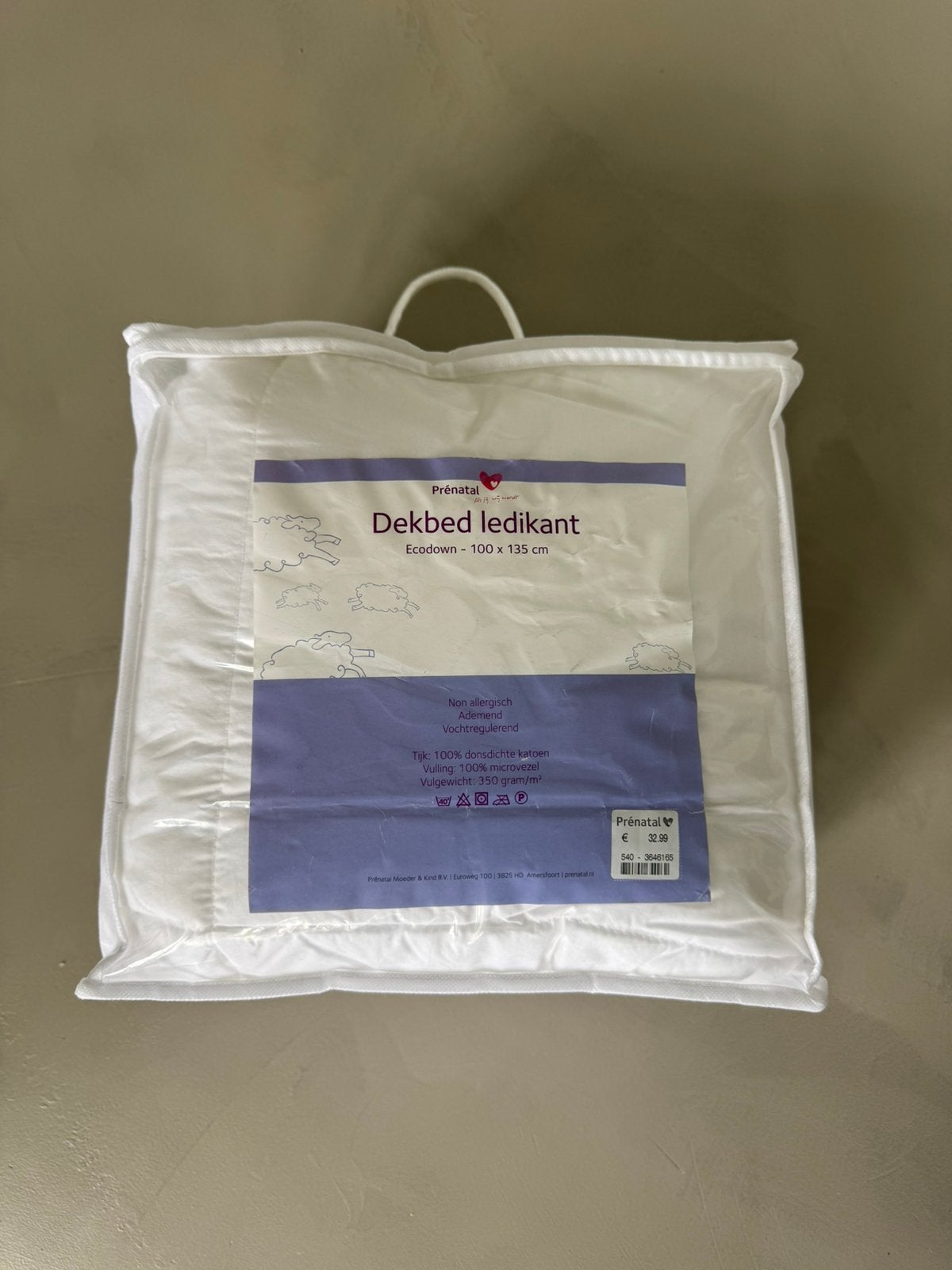 Nieuw Prenatal peuterdekbed 100x135 cm – NIEUW, Jongetje of Meisje, Wit, Nieuw, Ophalen of Verzenden