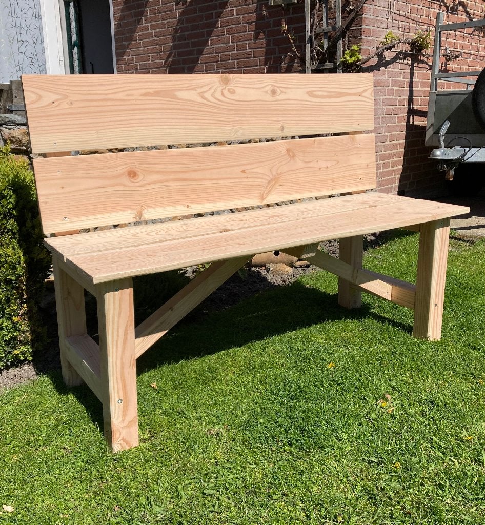 tuinbank van geschaafd douglashout, Tuin en Terras, Ophalen, Nieuw, Hout