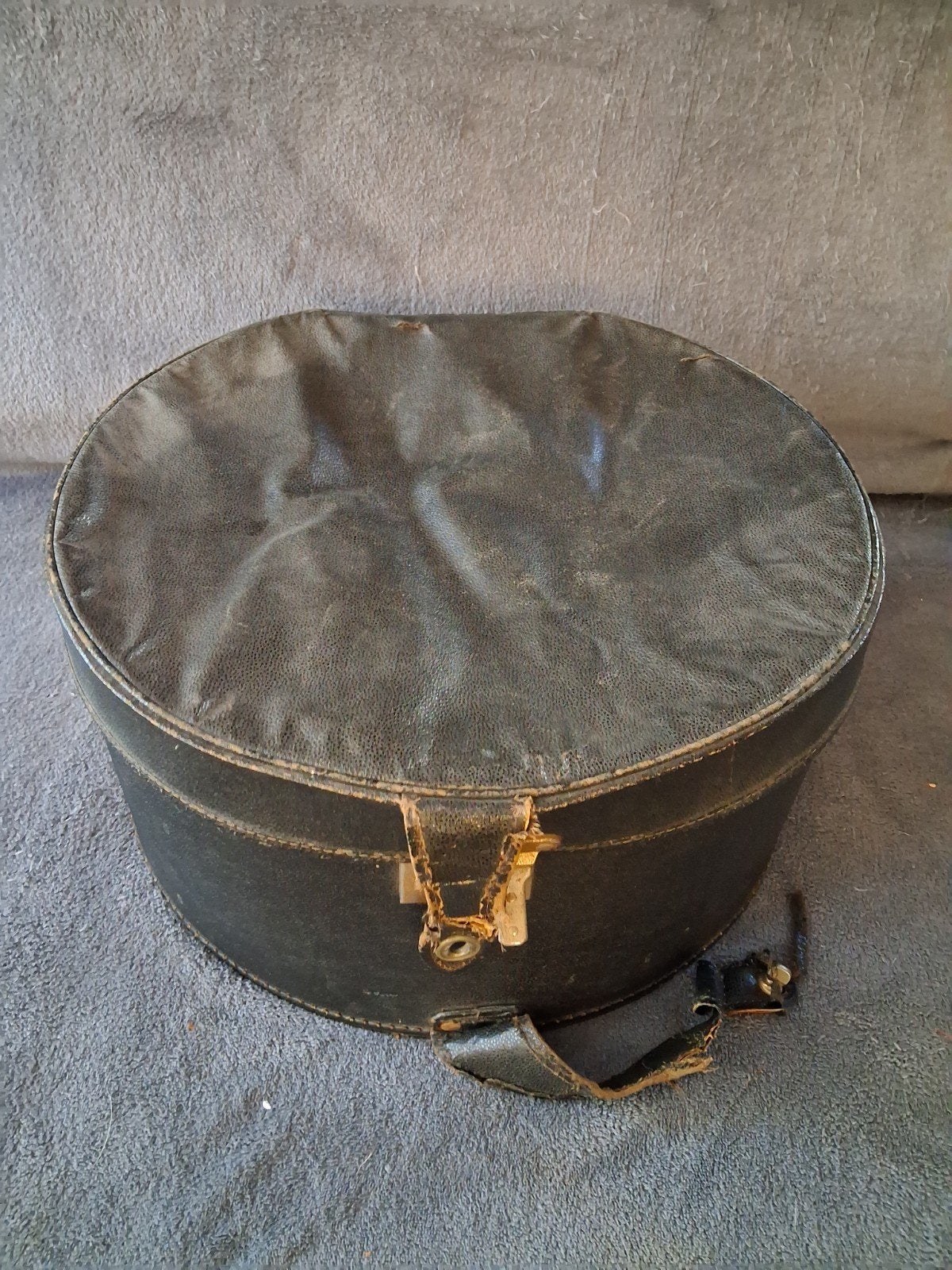 Antieke Leren Hoedendoos - Vintage Opbergkoffer, Ophalen of Verzenden