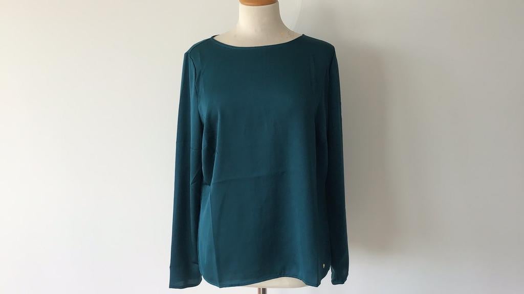 Petrol groene blouse van LaDress maat L, Ophalen of Verzenden, Nieuw, Maat 42/44 (L), Groen