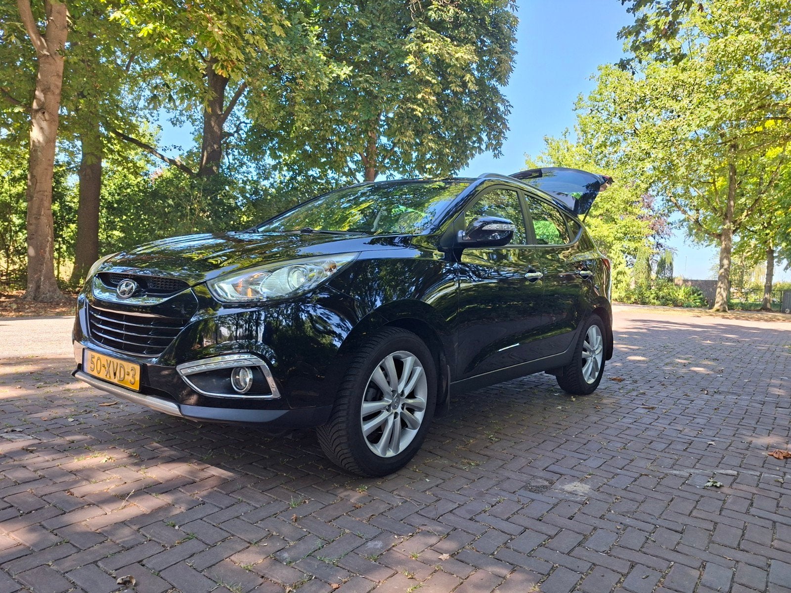 Hyundai iX35 2.0 I Cvvt 2WD AUT 2012 Zwart, Zwart, 4 cilinders, 75 €/maand, Particulier