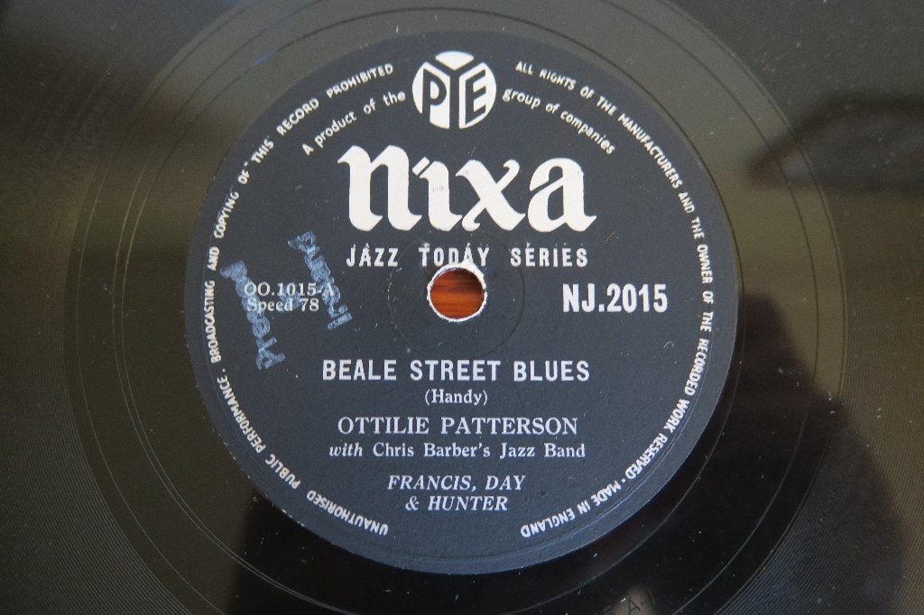 Ottilie Patterson Beale Street Blues 78rpm 78 toeren ierland, Cd's en Dvd's, Gebruikt, 10 inch, Ophalen of Verzenden, Blues
